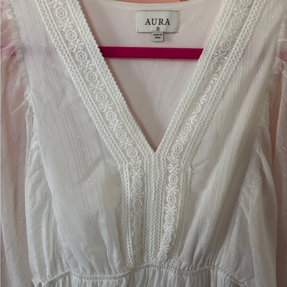 Aura Ivory Lace Dress